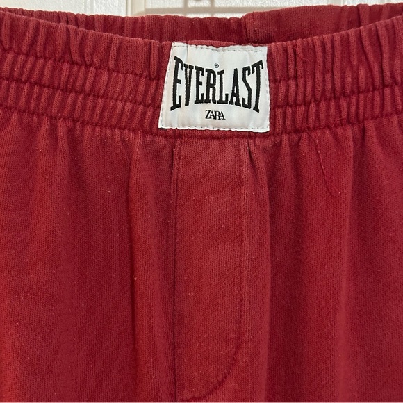 {Zara X Everlast} Cool Athletic Sweatpants Burgundy kids Sz 11-12 Yrs - Picture 6 of 16